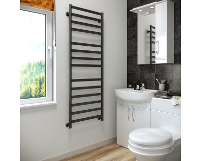 Полотенцесушитель водяной Stinox Maxima Luxe 50x140 черный матовый