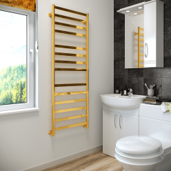 Полотенцесушитель водяной Stinox Maxima Luxe 50x140 золото глянец