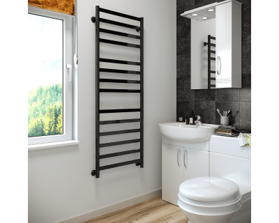 Полотенцесушитель водяной Stinox Maxima Luxe 50x140 черный глянец