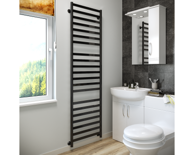 Полотенцесушитель водяной Stinox Maxima Luxe 50x180 черный глянец