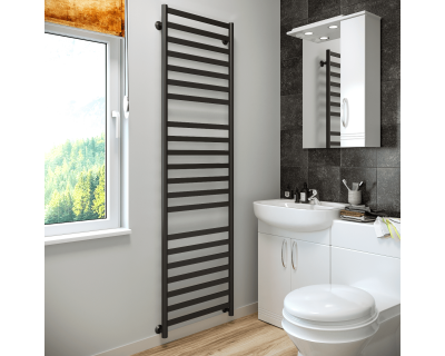 Полотенцесушитель водяной Stinox Maxima Luxe 50x180 черный матовый