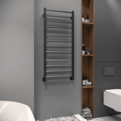 Полотенцесушитель водяной Stinox Milana 50x120 черный матовый