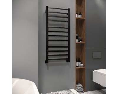 Полотенцесушитель водяной Stinox Milana 50x120 черный глянец