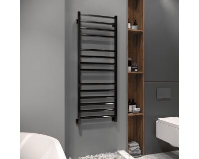 Полотенцесушитель водяной Stinox Milana 50x140 черный глянец