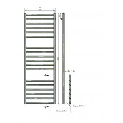 Полотенцесушитель водяной Stinox Milana 50x160 белый глянец