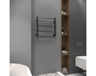 Полотенцесушитель водяной Stinox Milana 50x50 черный матовый