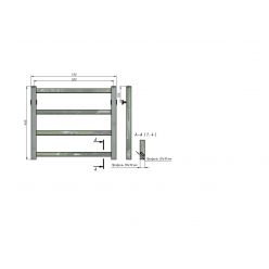 Полотенцесушитель водяной Stinox Milana 50x50 хром
