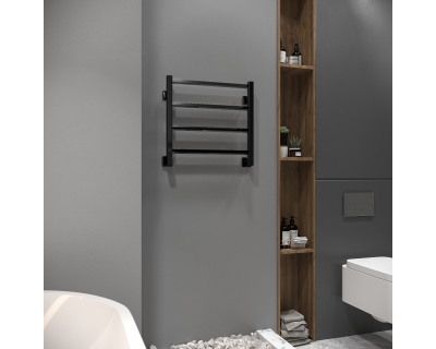Полотенцесушитель водяной Stinox Milana 50x50 черный глянец
