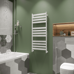 Полотенцесушитель водяной Stinox Napoli Luxe 50x120 белый глянец