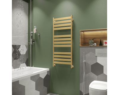 Полотенцесушитель водяной Stinox Napoli Luxe 50x120 золото сатин