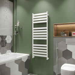 Полотенцесушитель водяной Stinox Napoli Luxe 50x140 белый матовый