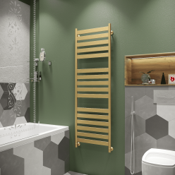 Полотенцесушитель водяной Stinox Napoli Luxe 50x160 золото сатин