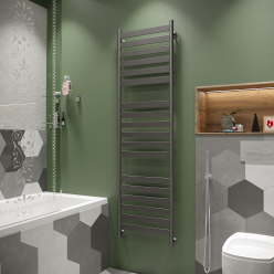 Полотенцесушитель водяной Stinox Napoli Luxe 50x180 черный матовый