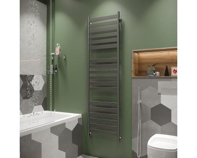 Полотенцесушитель водяной Stinox Napoli Luxe 50x180 черный матовый