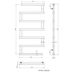 Полотенцесушитель водяной Stinox Optima+ 50x100 белый матовый