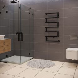 Полотенцесушитель водяной Stinox Optima+ 50x100 черный глянец