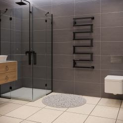 Полотенцесушитель водяной Stinox Optima+ 50x120 черный глянец