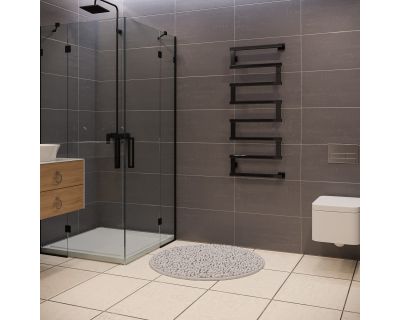 Полотенцесушитель водяной Stinox Optima+ 50x120 черный глянец