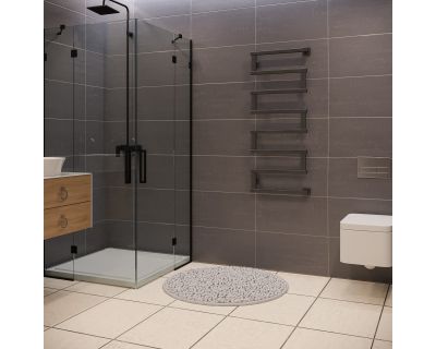 Полотенцесушитель водяной Stinox Optima+ 50x120 черный матовый