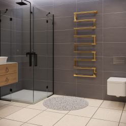 Полотенцесушитель водяной Stinox Optima+ 50x140 золото глянец