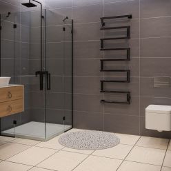 Полотенцесушитель водяной Stinox Optima+ 50x140 черный глянец