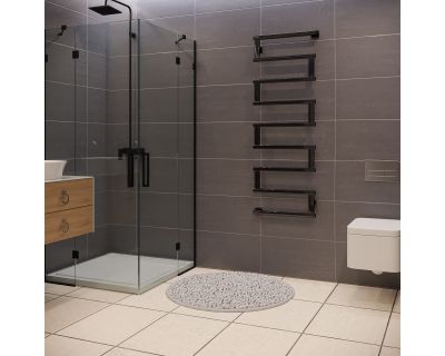 Полотенцесушитель водяной Stinox Optima+ 50x140 черный глянец