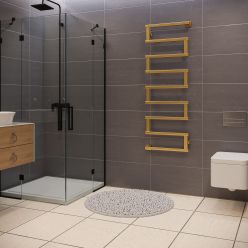 Полотенцесушитель водяной Stinox Optima+ 50x140 золото сатин