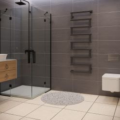 Полотенцесушитель водяной Stinox Optima+ 50x140 черный матовый