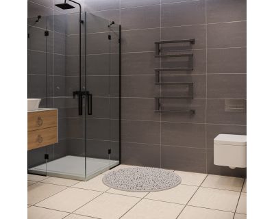 Полотенцесушитель водяной Stinox Optima+ 50x90 черный матовый