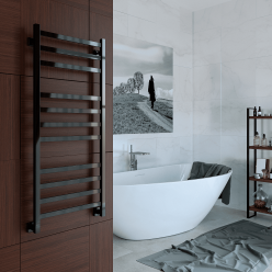 Полотенцесушитель водяной Stinox Prestige Luxe 50x120 черный глянец