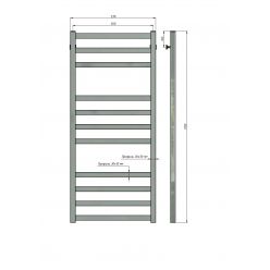 Полотенцесушитель водяной Stinox Prestige Luxe 50x120 сатин