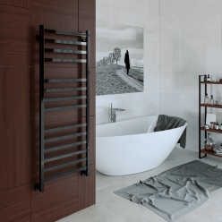 Полотенцесушитель водяной Stinox Prestige Luxe 50x140 черный глянец