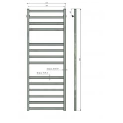 Полотенцесушитель водяной Stinox Prestige Luxe 50x140 сатин