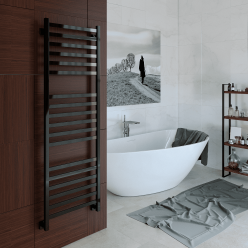 Полотенцесушитель водяной Stinox Prestige Luxe 50x160 черный глянец