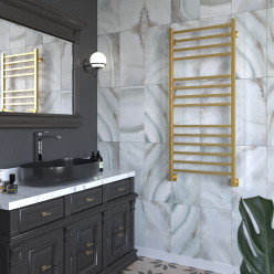 Полотенцесушитель водяной Stinox Quatro Luxe 50x120 золото сатин