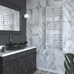 Полотенцесушитель водяной Stinox Quatro Luxe 50x120 белый глянец