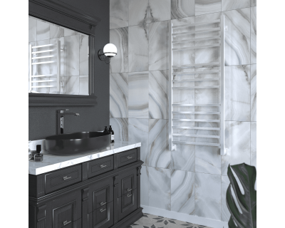 Полотенцесушитель водяной Stinox Quatro Luxe 50x120 белый глянец