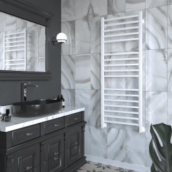 Полотенцесушитель водяной Stinox Quatro Luxe 50x140 белый матовый