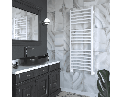 Полотенцесушитель водяной Stinox Quatro Luxe 50x140 белый матовый