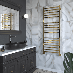 Полотенцесушитель водяной Stinox Quatro Luxe 50x140 золото глянец