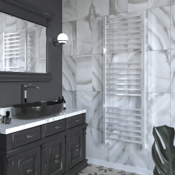 Полотенцесушитель водяной Stinox Quatro Luxe 50x160 белый глянец