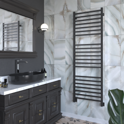 Полотенцесушитель водяной Stinox Quatro Luxe 50x160 черный матовый