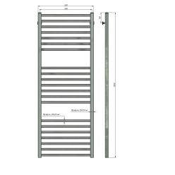 Полотенцесушитель водяной Stinox Quatro Luxe 50x160 белый матовый