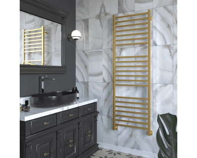 Полотенцесушитель водяной Stinox Quatro Luxe 50x160 золото сатин