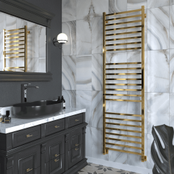 Полотенцесушитель водяной Stinox Quatro Luxe 50x180 золото глянец