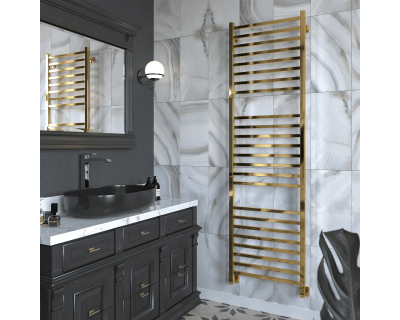 Полотенцесушитель водяной Stinox Quatro Luxe 50x180 золото глянец