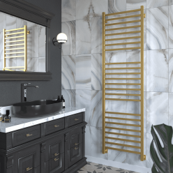 Полотенцесушитель водяной Stinox Quatro Luxe 50x180 золото сатин