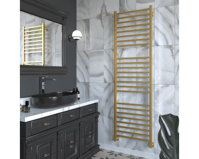 Полотенцесушитель водяной Stinox Quatro Luxe 50x180 золото сатин