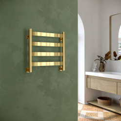 Полотенцесушитель водяной Stinox Sanremo 50x50 золото глянец