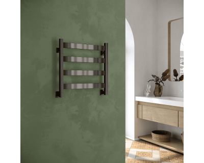 Полотенцесушитель водяной Stinox Sanremo 50x50 черный глянец